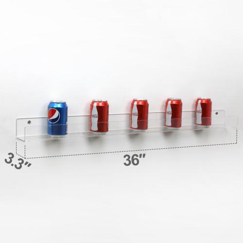 NIUBEE 36-Inch Acrylic Floating Bookshelves for Kids, 2-Pack, Extra-Large Wall Shelves for Expanding Book Collections and Family Spaces