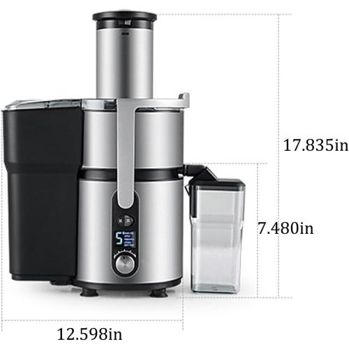 Quick Juicer Machine,Industrial Juicer Machines,Stainless Steel Juicer,Centrifugal Juicer Extractor,Juice Residue Separation, 5-Speed Adjustment,for Beverage Shops Kitchens