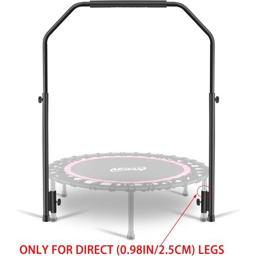 Newan Rebounder Handle Bar Accessory for 40 Round Fitness Trampolines, Cushy Foam Handles,Only Applicable to The Foot Tube Between 2.5CM/0.98IN Diameter(Trampoline Not Included)
