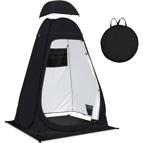 Pop Up Privacy Shower Tent Camping Portable Toilet Tent Outdoor Changing Porta-Potty Camp Bathroom Dressing Room Instant Privacy Shelters for Hiking Beach Picnic Fishing, Extra-Tall