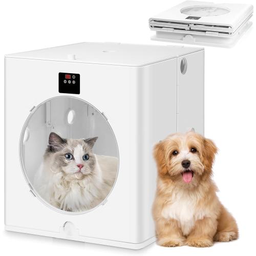 Automatic Pet Dryer Box For Cats And Small Dogs,Foldable Cat Dryer Box Smart Temperature Control,Adjustable Wind Speed,Pet Dryer Box Ultra Quiet Dog Hair Dryer 88l Capacity 360° Efficient