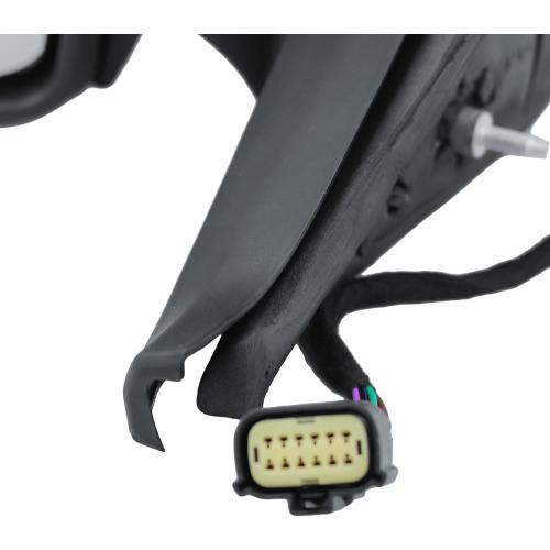 Replacement Driver Left Side Mirror Power Mirror and Heated with BLIS (Blind Spot Sensor) and Indicator Manual Folding Fit Ford Transit 150 250 350 from 2015 to Onward