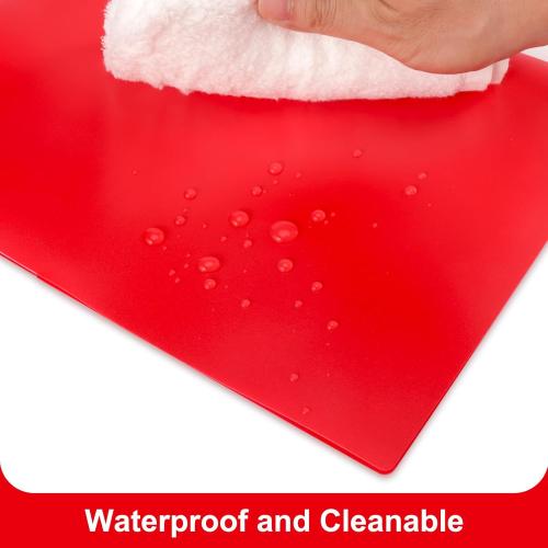 ViVin 60-Pack Red Plastic Folders with Pockets, Two Pocket Folders, Plastic Pocket Folders for School, Office and Home