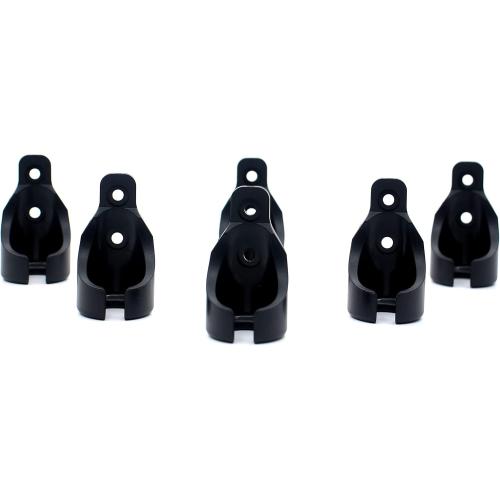 Universal Bungee Kit Parts for Sun Shades, Blackout Roller Up Blinds(Black, 6 Circle Receiver)
