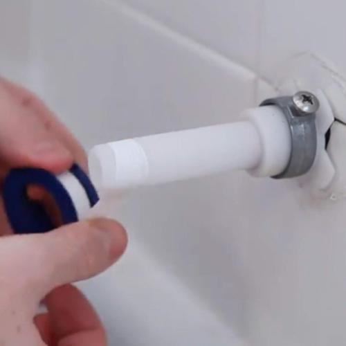 DANCO Decorative Bathtub Faucet Spout with Pull Up Diverter | 6 Inch Length | Brushed Nickel Finish (10316)