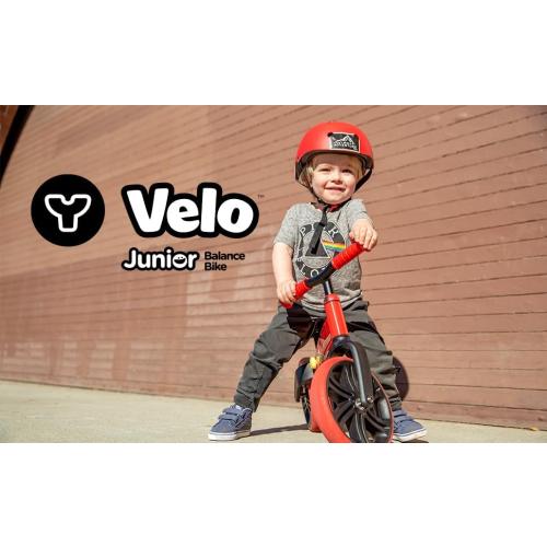 Yvolution Y Velo Junior 9 Balance Bike – 2-in-1 No-Pedal Training Bicycle with Dual Rear Wheels, Adjustable Seat & Handlebar – Ages 18 months to 3 years, Max Weight 44 lbs