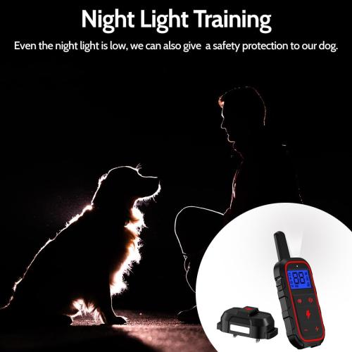 Color purple Dog Training Collar Electric Dog Collar with 4 Training Modes and Rechargeable Remote Waterproof Range 3300Ft for Small Medium Large Dogs