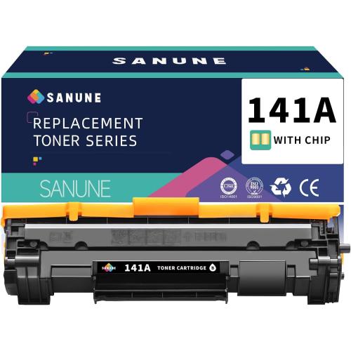 141A W1410A Toner Cartridge (with Chip) Replacement for HP 141A W1410A 141X W1410X Black Toner Cartridges for HP M139w M110w M140w Printer Ink (1 Pack)