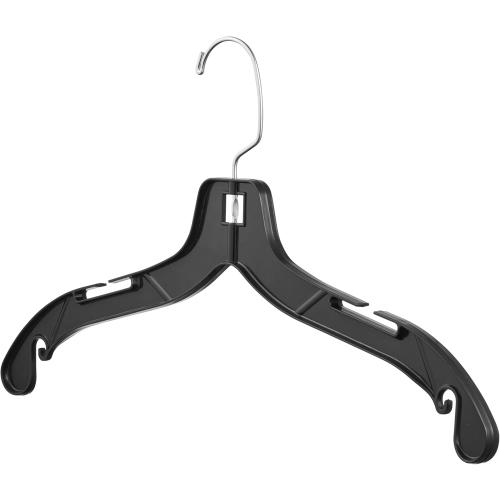 DEILSY™ Black Plastic Clothes Hangers - Durable Plastic Hanger 50 Pack for Organizing Garments for Shirt Hangers and Dress Coat Hangers Black Clothing Retail Hanger