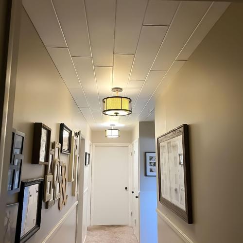 À LA MAISON CEILINGS WP08pw-96 Foam Ceiling Planks 39 in x 6 in, Plain White (156 sq.ft/case), Pack of 96