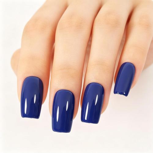 Deep Navy Blue Gel Nail Polish - 15ml Self-Leveling, Chip-Resistant, Lasts 28  Days for Salon Manicure at Home