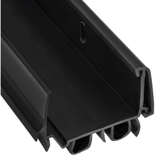 KS Hardware, Patent Pending, Adjustable Double Bubble Door Sweep, Draft Stopper, Under Door Seal for Exterior Doors, 1 3/4 x 32 (Black 32 inch)