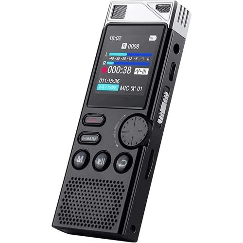 Digital Voice Recorder 8GB, USB Voice Activated Dictaphone, MP3 Player, Audio Recording Device, Built-in Microphone and Speaker for Lectures, Meetings *MISSING accessories *