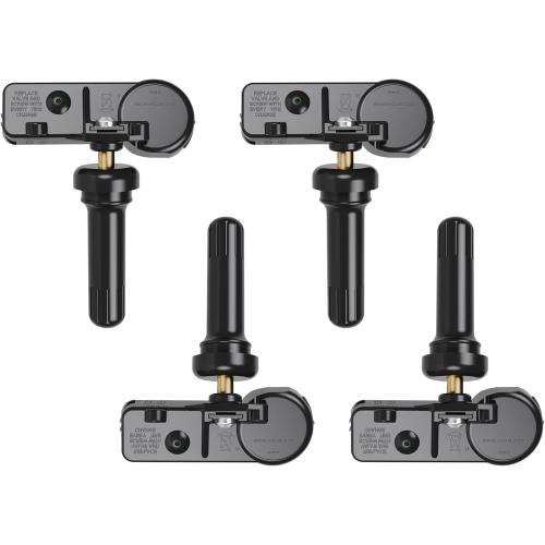 TPMS Sensor,GM 315Mhz Tire Pressure Monitoring Sensor Compatible for Chevy Silverado GMC Cadillac Buick Pontiac Saturn Hummber Saab Replace#13598771 13598772 13586335 13581558 4 Pack