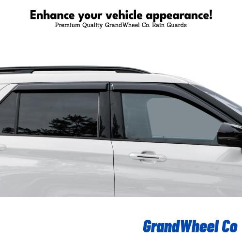Window Deflectors Smoke Tinted Tape-On Side Window Vent Visor Deflectors Rain Guards Compatible with Hyundai Tucson 2022-2026 - 4pcs. GW0246