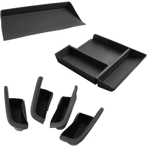 CDEFG for 2024 2025 2026 Mazda CX-90 CX-70 Center Console Organizer, 2024 2025 2026 Mazda CX-90 CX-70 Middle Console Armrest Storage Box CX-90 CX70 Accessories (6PCS)