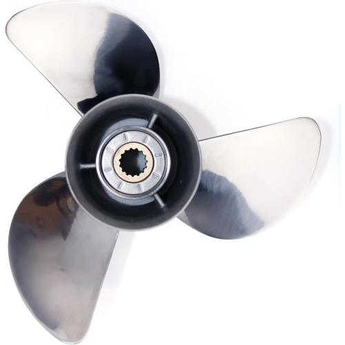 CAPTAIN Stainless Steel 13 1/4X17 Propeller for Mercury Outboard, 13 1/4 Diameter x 17 Pitch, 15 Spline Tooth Boat Motor Prop, RH Propellers for 40 50 70 Force 75 80 90 100 115 125 140 HP