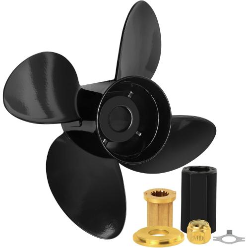 NOVINO Boat Propeller for Mercruiser Alpha One,14 1/2 x19,14×19,14×17 etc Mult-Size | Aluminum Boat Propeller for Mercruiser Alpha One/Bravo One & Mercury Outboard Engines 135-300HP w/Hub Kit,15 Spline Tooth,RH