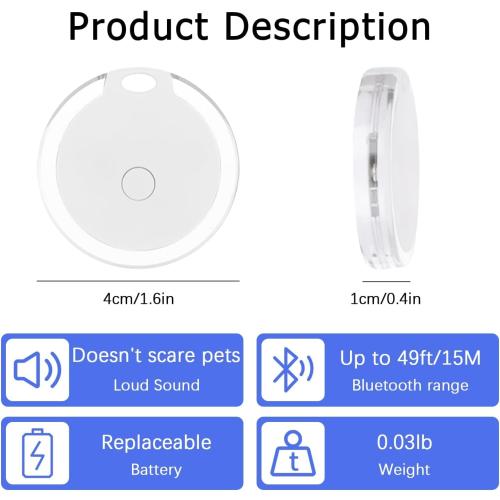 1Pcs GPS Tracker for Kids, Bags,Wallet, Luggage and More,Smart Waterproof GPS Tracker,Keys Finder and Phone Finder,Dog Bluetooth Tracker, Portable Bluetooth Anti-Lost Device,App Control