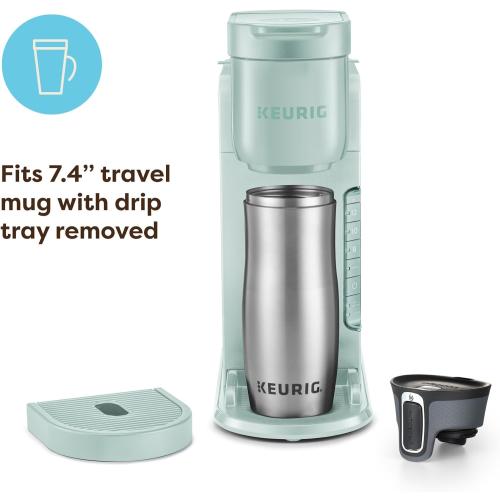 Keurig K-Express Single Serve K-Cup Pod Coffee Maker, 3 Brew Sizes, Strong Button Feature, 42oz Removable Reservoir, Mint
