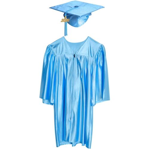 Shiny Child Graduation Cap, Gown, Tassel and 2026 Charm Set, Kindergarten Graduation and Kids Preschool