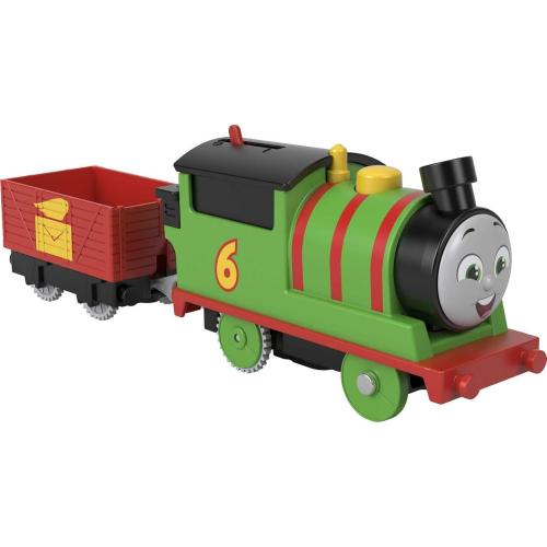 Thomas & Friends Motorized Toy Train Percy Battery-Powered Engine with Tender for Pretend Play Preschool Kids Ages 3  Years​