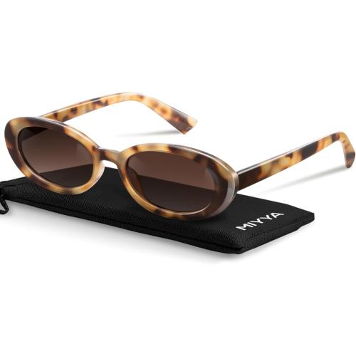 miyya Old Money Polarized Oval Sunglasses – 2025 Edition, UV400 Protection, Feather-Light Fit & Trendy Colors