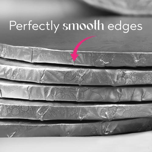 16 inch Silver Round Sturdy Cake Board Drums for Displaying Cakes, 1/2 inch Thick, (1-Pack)
