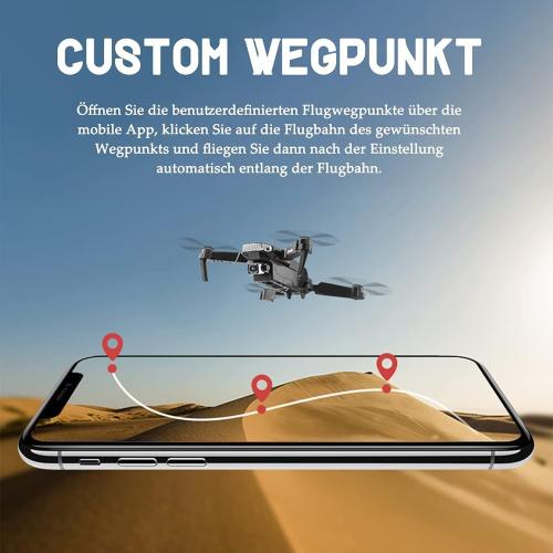 E88 Pro Drone with Camera, 4K HD Dual Camera Foldable FPV Drone Long Flight Time for Kids Beginners(Drone)