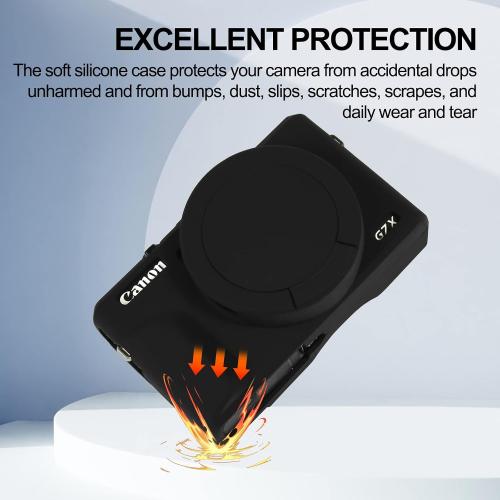 Easy Hood Camera Case Cover for Canon Powershot G7X Mark III Camera(Black)