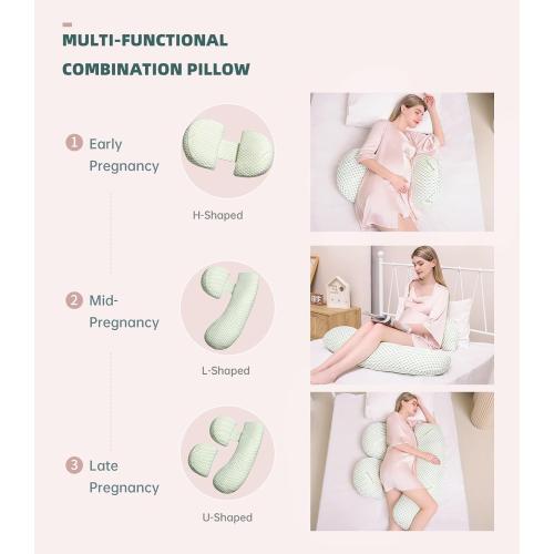 Oternal Pregnancy Pillow for Pregnant Women, Soft Pregnancy Body Pillow, Support for Back, Belly, HIPS, Legs, Maternity Pillow with Detachable and Adjustable Pillow Cover