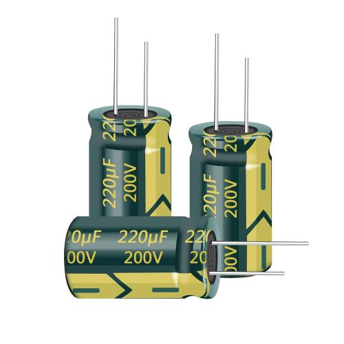 5pcs 200V 220uF 18x30mm Aluminum Electrolytic Capacitors