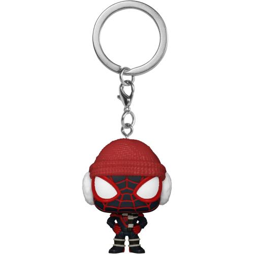 Funko Pop! Keychain: Miles Morales - Winter Miles - Spider-man Novelty Keyring - Collectable Mini Figure - Stocking Filler - Gift Idea - Official Merchandise - Video Games Fans - Backpack Decor