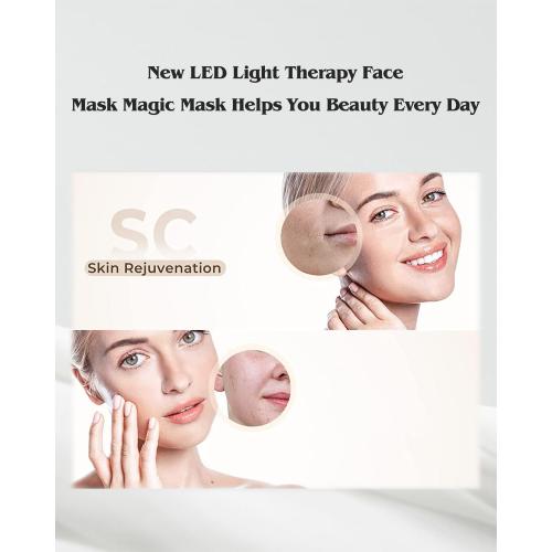 Red-Light-Therapy-Mask, Led Light Therapy for Face, 7 Colors Led Face Mask Facial Led Light Therapy Tool Skin Care Equipment at Home, Facial Neck Body Hand Beauty Mask