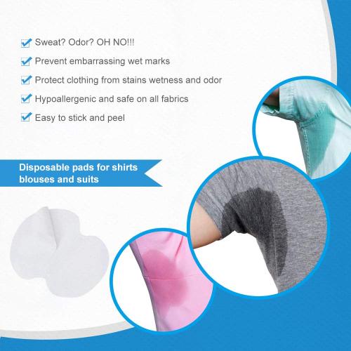 Underarm Sweat Pads, Armpit Sweat Pads for Women and Men 【100 Packs】,Premium Sweat Shield Fight Hyperhidrosis,Disposable Underarm Pads for Sweating Women,Comfortable Unflavored, Non Visible