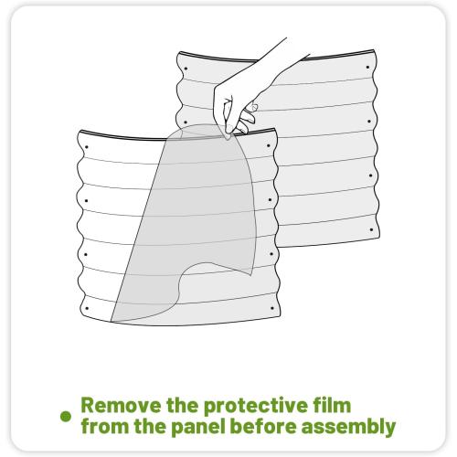 SnugNiture 8x2x2ft Raised Garden Bed Kit, 24 Tall Outdoor Metal Raised Planter Box for Planting Plants Vegetables Flowers Fruits, Brown