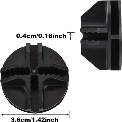32 Pieces Cube Connectors Plastic Storage Wire Cube Organizer ABS Connectors for Modular Closet Storage Organizer and Wire Shelf (Black)