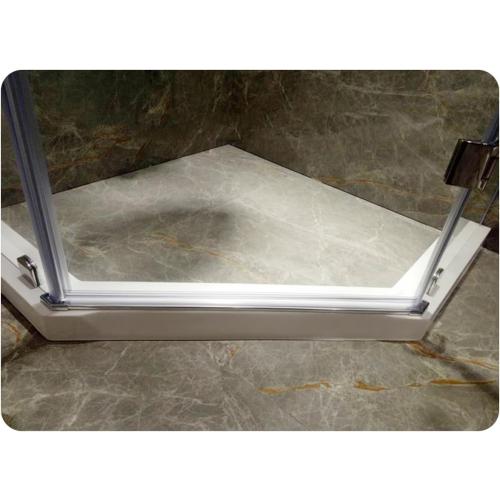 Frameless Glass Shower Door Sweep for 1/2 Glass, Bottom Seal with Drip Rail, 27.5 Long