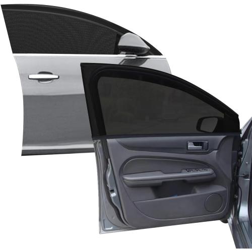 2 Pack Car Front Side Window Shades Mesh Screen for Camping 22''x42''