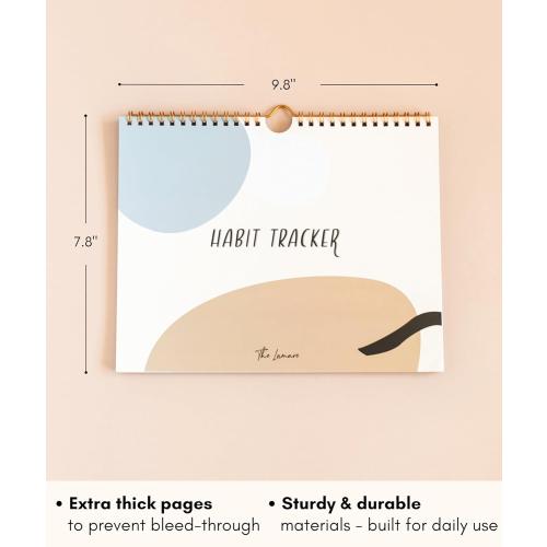 Lamare 2026 Habit Tracker Calendar – Premium Daily Habit Tracker Journal and Goal Board, Workout Motivation & Productivity Tool