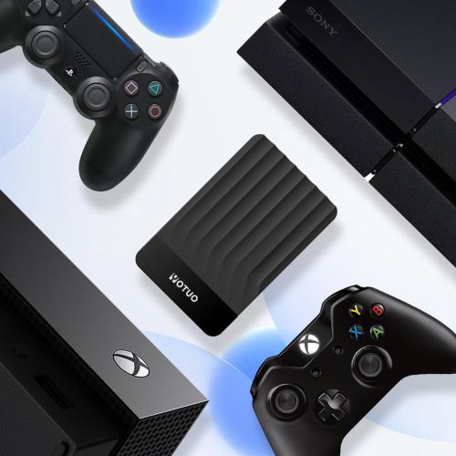 Size 500GB Color Black Portable External Hard Drive Storage Expansion Mobile HDD USB 3.0 for PC, Mac, Desktop, Laptop, PS4, PS5, Xbox One X/S, Xbox 360, Xbox Series X/S, Office & Game (Black, 500GB)