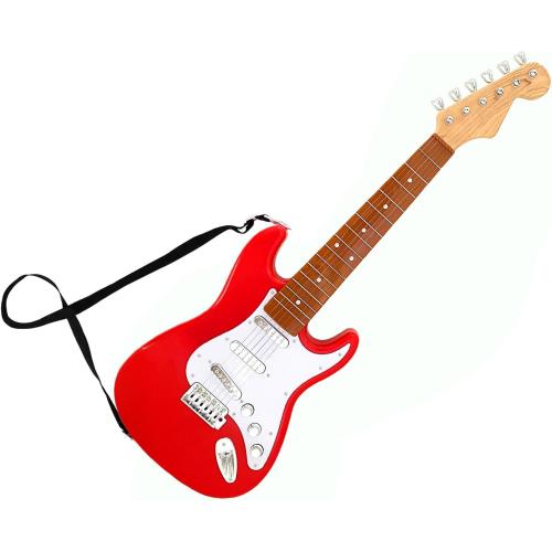 Red 26 Inch Guitar Toy for Kids,Portable Guitar Toy Musical Instrument Toy, Educational Learning Musical Instrument Toy for Ages 3-12 Children Birthday Present for Beginner Children Boys Girls