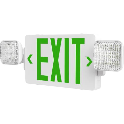 Amico 1 Pack Commercial green Double-Sided Exit Sign with Large LED Light