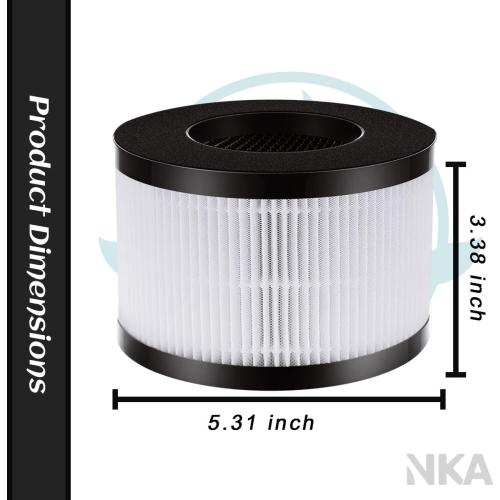 1 Pack AP01(H01) hepa filter replacement Only Compatible with himox air purifier filter replacement AP01 Air Purifier, 3-Stage Filtration for AP01 Replacement Filter【Not Fit for Ganiza A10】