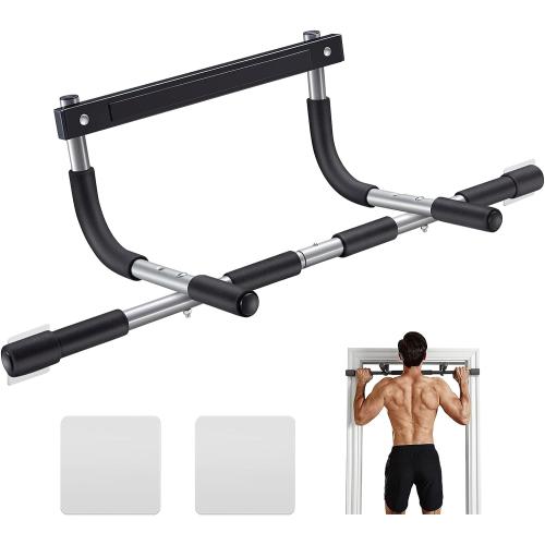 Ally Peaks Pull Up Bar for Doorway | Thickened Steel Max Limit 440 lbs Upper Body Fitness Workout Bar| Multi-Grip Strength for Doorway | Indoor Chin-Up Bar Fitness Trainer for Home Gym Portable
