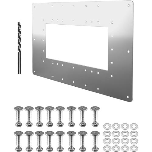 Pool Wide Mouth Skimmer Repair Kit, Repair Panel for Rusted Above Ground Pool Walls Around Skimmer Opening 18.75 W x 12.25 H, Compatible with Hayward SP1091WM Hydrotools 8939