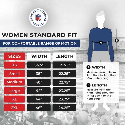 Size Large Color blue Royal CERTO NFL Women's Session Pullover Hoodie - Lightweight & Cozy - Polyester & Spandex - Designed to Keep You Comfortable