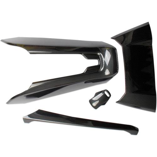 crosselec Carbon Fiber Interior Center Control Cover Trim for Chevrolet Corvette C8 2020-2025 (Central Control Kit)