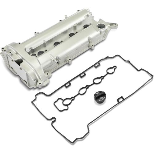 A-Premium Engine Valve Cover Compatible with Chevy GMC Buick 2.4L - 2010-2017 - Equinox Terrain Malibu Captiva Sport Impala LaCrosse Regal Verano Orlando, with Gasket & Cap, Replace # 12610280