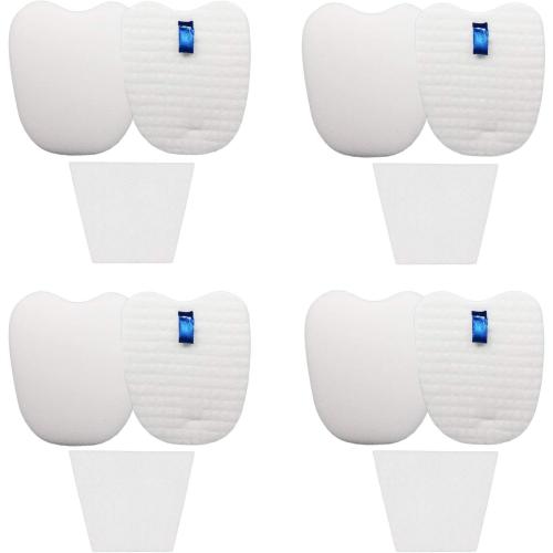 Vacuum Filter Replacement for Shark Rocket Deluxe Pro HV322 HV343AMZ | HV345 ZS350 ZS351 ZS352 HV320 HV321 HV324Q HV401 Filters Parts XPMFK320 & 1084FTV320, 4 Foam & Felt Filters   4 Post-Filters